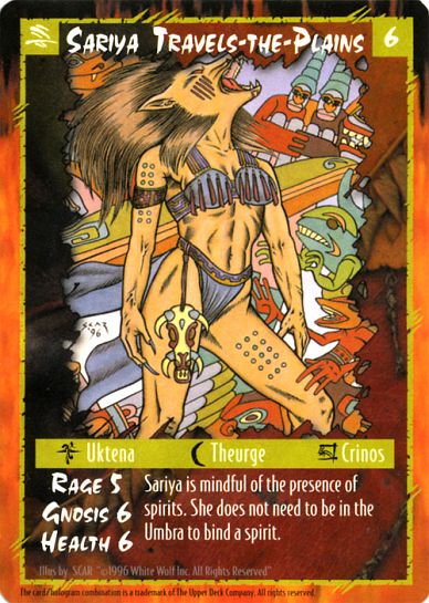Sariya Travels the Plains (Crinos Form)